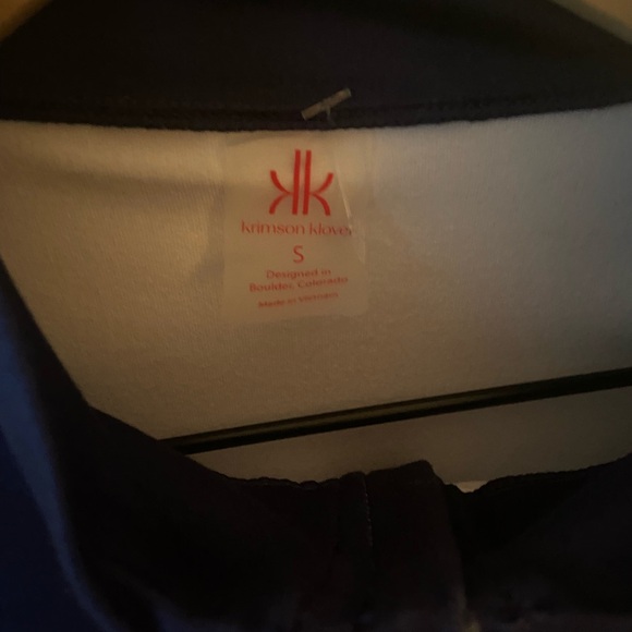 S 🔖 KRIMSON KLOVER STARGAZE 1/4 ZIP BASE LAYER TOP WOMEN'S Navy Blue - Picture 3 of 9